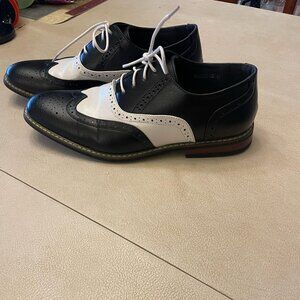 Men's Wingtip Black/White Shoes size 11